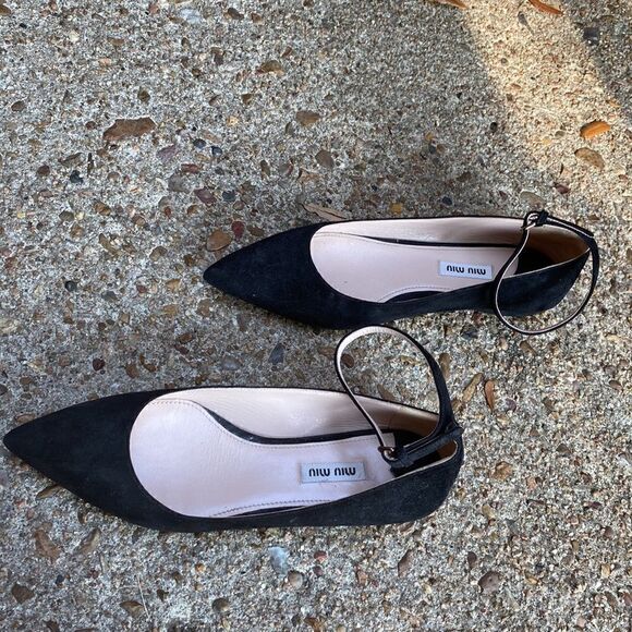 Miu Miu ballet flats black suede 38 - Picture 8 of 8